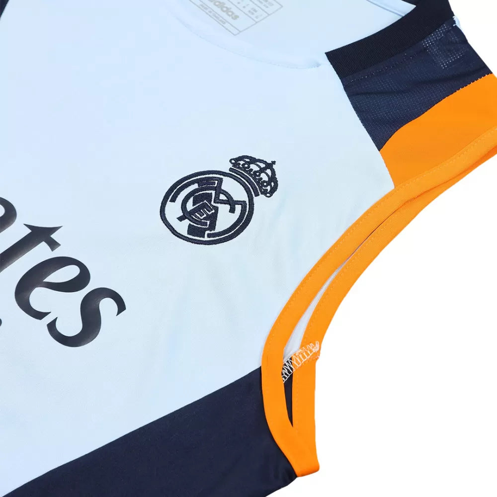 REAL MADRID PRE-MATCH JERSEY VEST KIT(JERSEY+SHORTS)