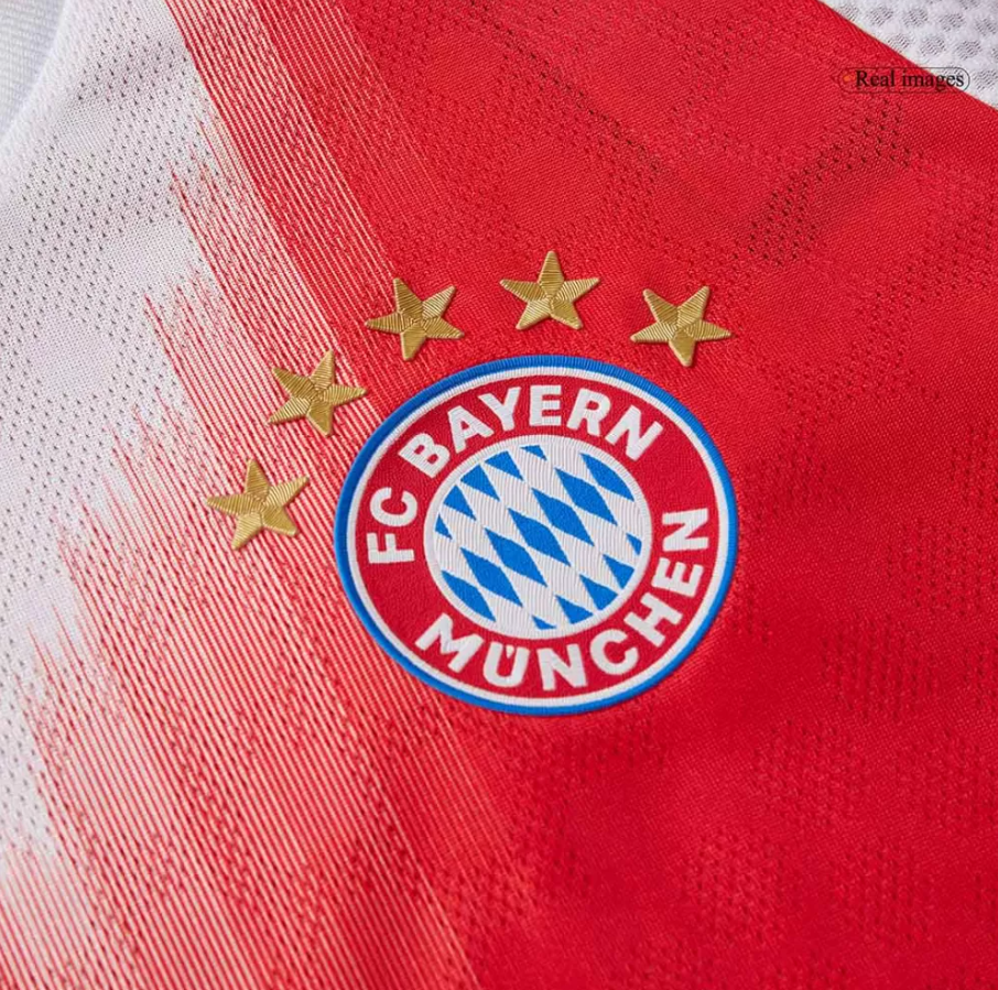 BAYERN MUNICH OLISE #17 HOME SOCCER JERSEY AUTHENTIC 2025/26