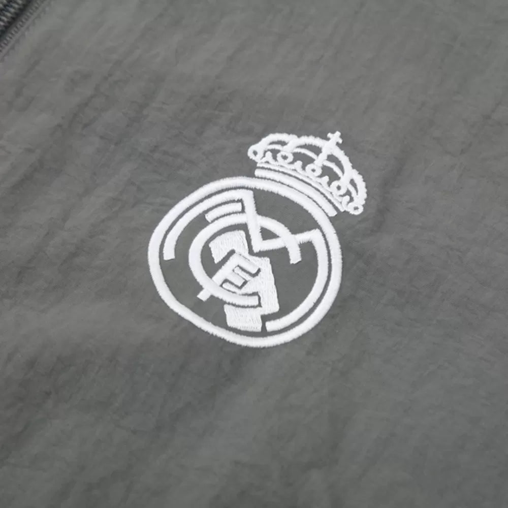 REAL MADRID WINDBREAKER JACKET 2025/26 - GRAY