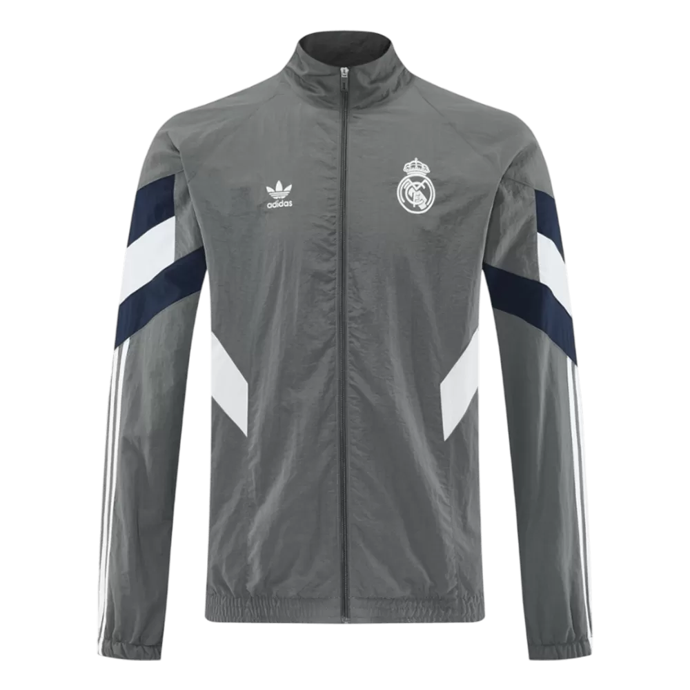 REAL MADRID WINDBREAKER JACKET 2025/26 - GRAY
