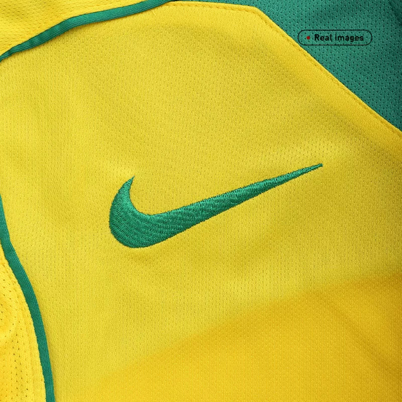 Brazil Jersey Custom Home Soccer Jersey 2004