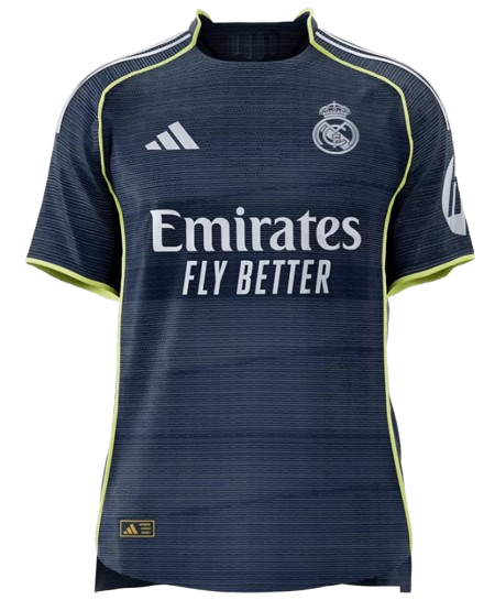 REAL MADRID AWAY SOCCER MATCH JERSEY 2025/26