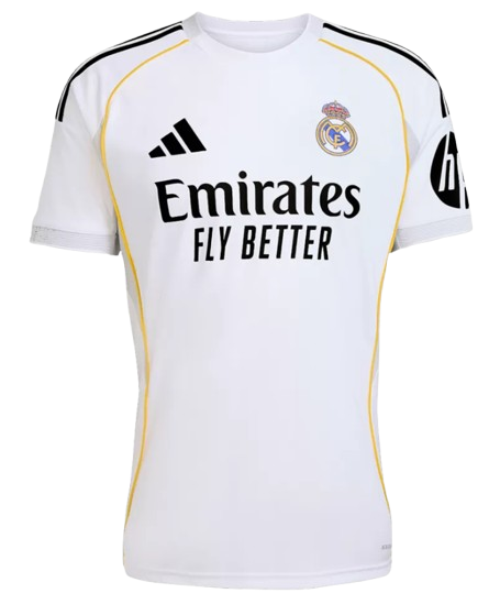 REAL MADRID HOME SOCCER FAN JERSEY 2025/26