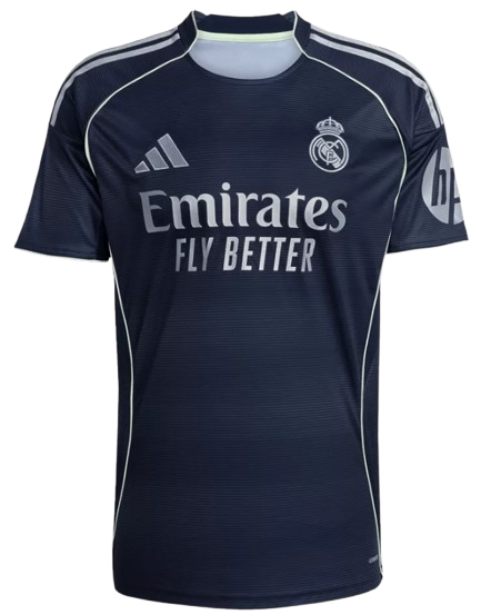 REAL MADRID AWAY SOCCER FAN JERSEY 2025/26