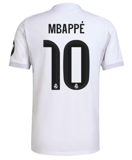 REAL MADRID MBAPPÉ #10 HOME SOCCER FAN JERSEY 2025/26