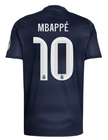 REAL MADRID MBAPPÉ #10 AWAY SOCCER FAN JERSEY 2025/26