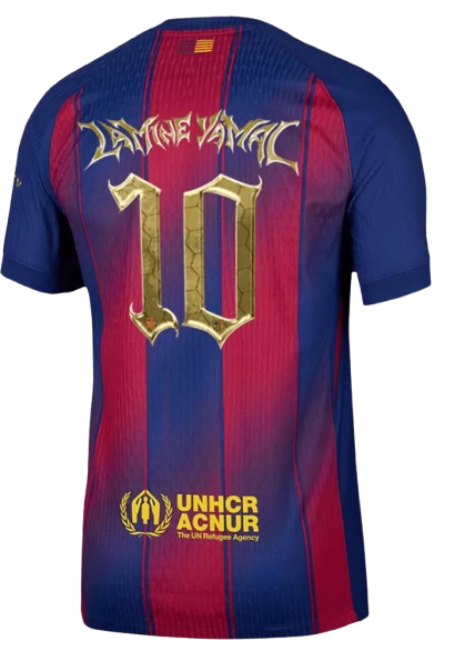 BARCELONA LAMINE YAMAL #10 HOME SOCCER JERSEY AUTHENTIC 2025/26 - KOPA TROPHY EDITION