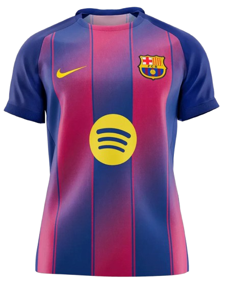 BARCELONA HOME SOCCER FAN JERSEY 2025/26