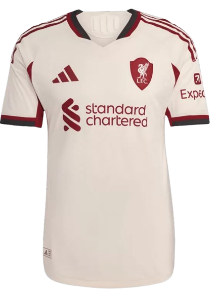 LIVERPOOL AWAY SOCCER JERSEY AUTHENTIC 2025/26