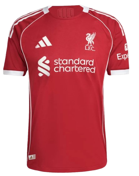 LIVERPOOL M.SALAH #11 HOME SOCCER JERSEY AUTHENTIC 2025/26