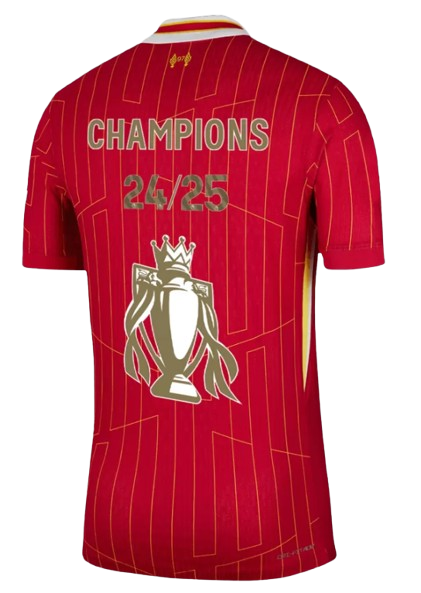 AUTHENTIC LIVERPOOL HOME SOCCER JERSEY SHIRT CHAMPIONS 24/25