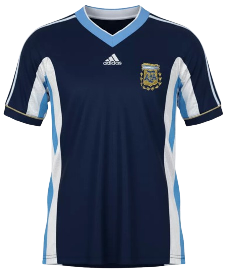 RETRO 1998 ARGENTINA AWAY SOCCER JERSEY