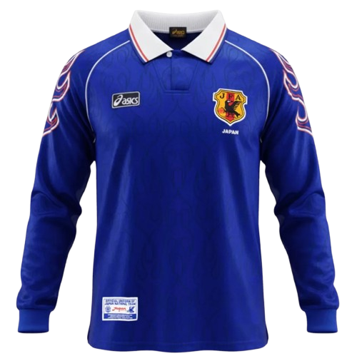 RETRO 1998 WORLD CUP JAPAN HOME LONG SLEEVES SOCCER JERSEY