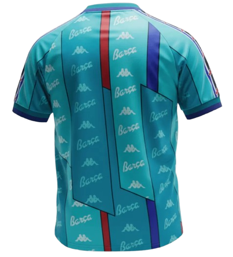 RETRO 1996/97 BARCELONA AWAY SOCCER JERSEY