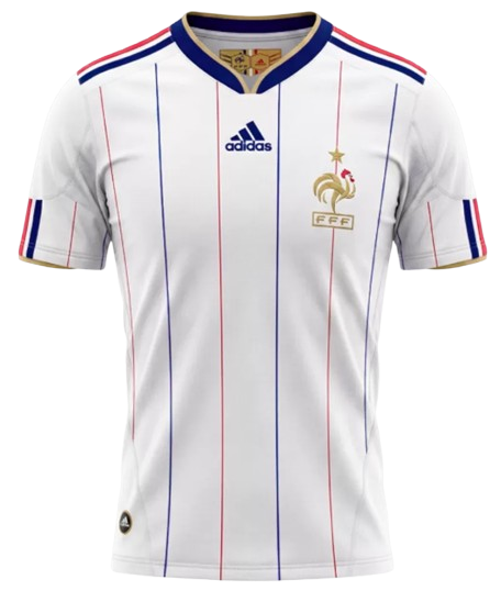 RETRO 2010 FRANCE AWAY SOCCER JERSEY