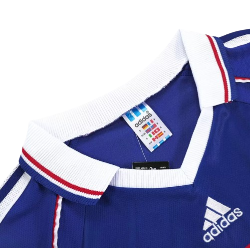 RETRO 1998 WORLD CUP ZIDANE #10 FRANCE HOME SOCCER JERSEY
