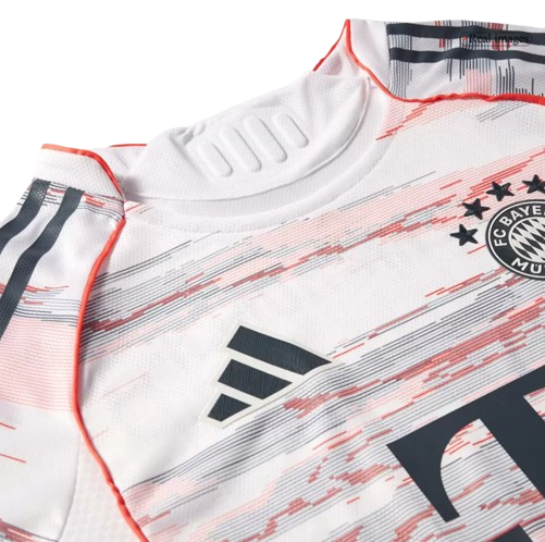 BAYERN MUNICH OLISE #17 AWAY SOCCER MATCH JERSEY 2025/26