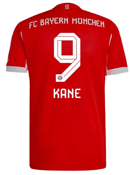 BAYERN MUNICH KANE #9 HOME SOCCER JERSEY AUTHENTIC 2025/26