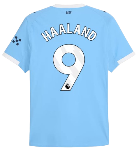 MANCHESTER CITY HAALAND #9 HOME SOCCER JERSEY AUTHENTIC 2025/26