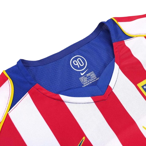 RETRO 2004/05 ATLETICO MADRID HOME SOCCER JERSEY