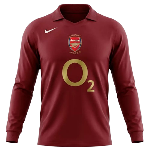RETRO 2005/06 ARSENAL HOME LONG SLEEVES SOCCER JERSEY