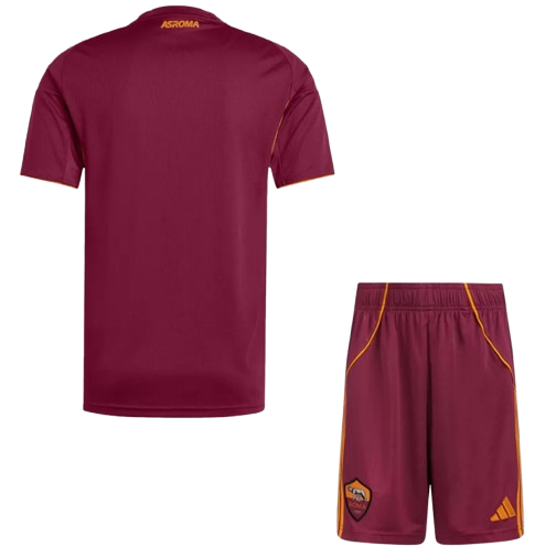 ROMA HOME SOCCER FAN JERSEY KIT 2025/26
