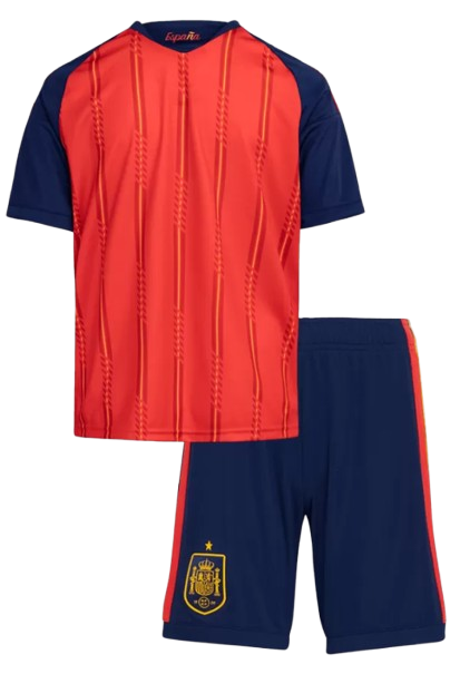 KIDS SPAIN HOME SOCCER JERSEY KIT 2026