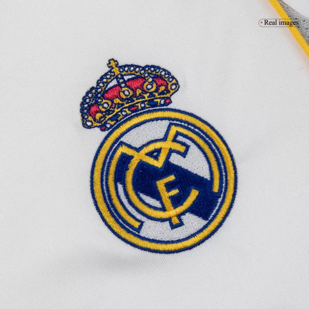 KIDS REAL MADRID HOME SOCCER JERSEY FULL KIT 2025/26