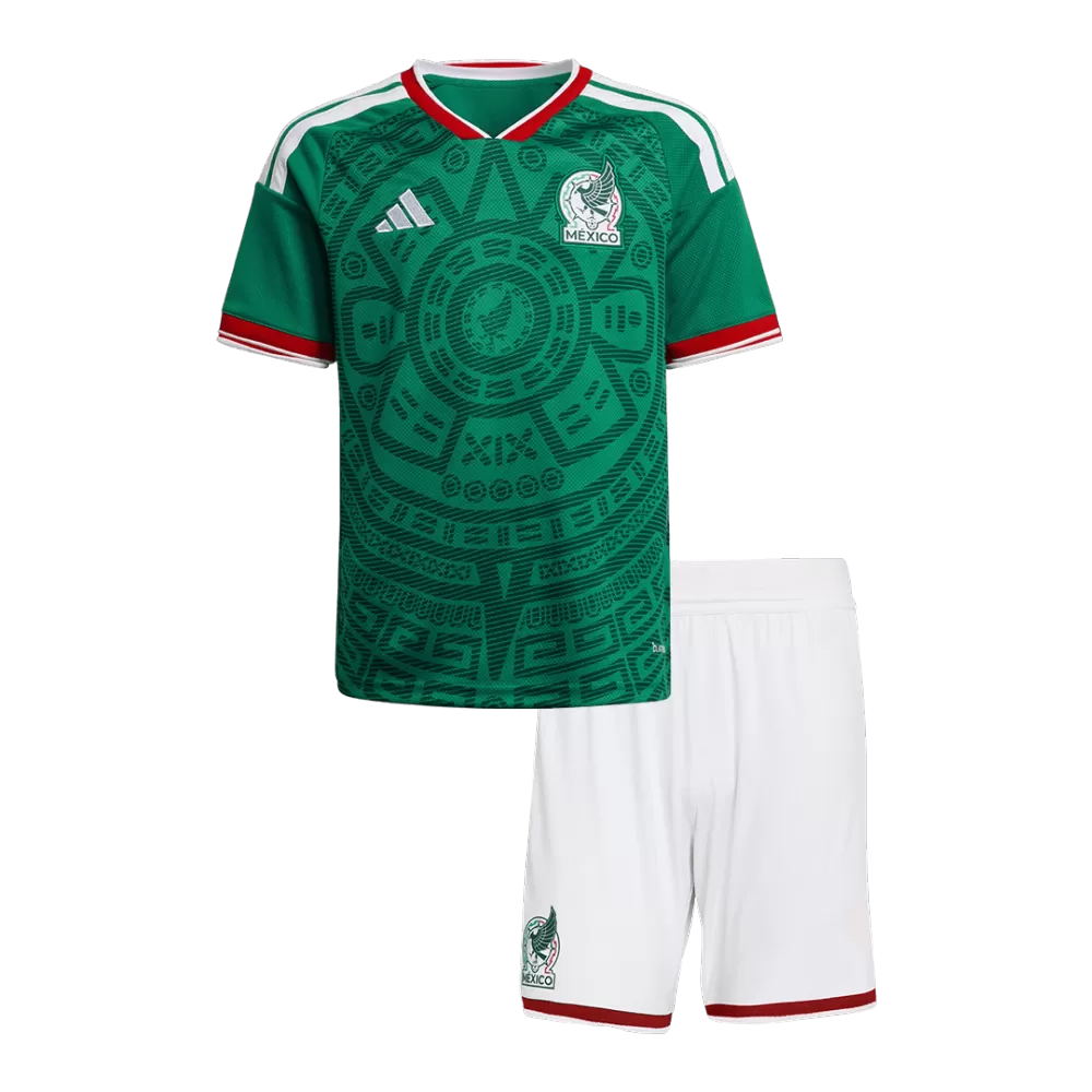 KIDS MEXICO HOME SOCCER JERSEY KIT 2026