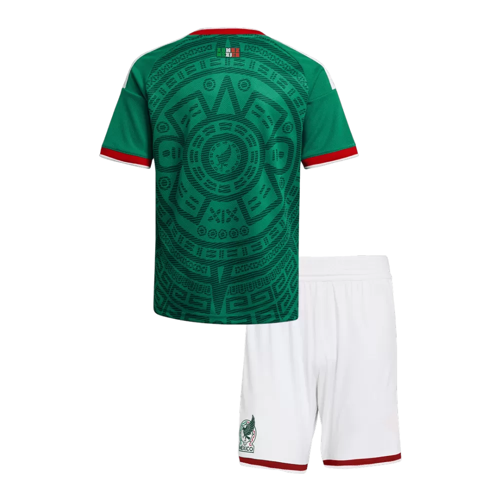 KIDS MEXICO HOME SOCCER JERSEY KIT 2026