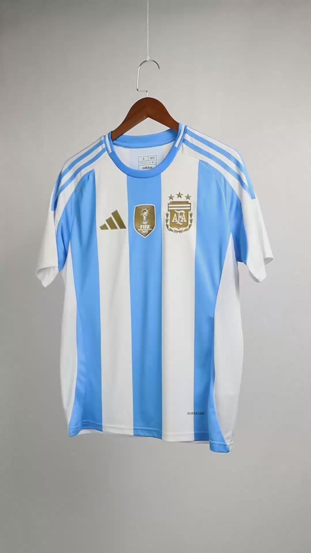 Argentina Home Soccer Replica - 2022 Champion Badge