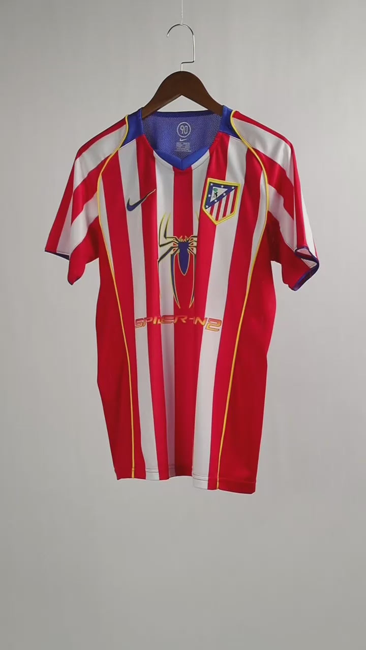 RETRO 2004/05 ATLETICO MADRID HOME SOCCER JERSEY